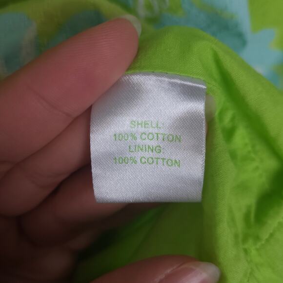 Lilly Pulitzer Women's Strap Shift Dress Floral Green, Blue & White Floral Print - Picture 11 of 14